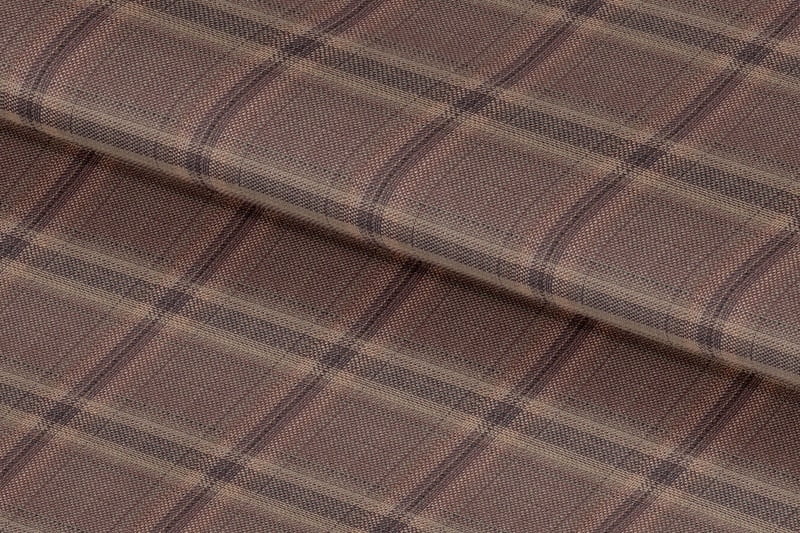 255130-BROWN & SAGE CHECK LINEN